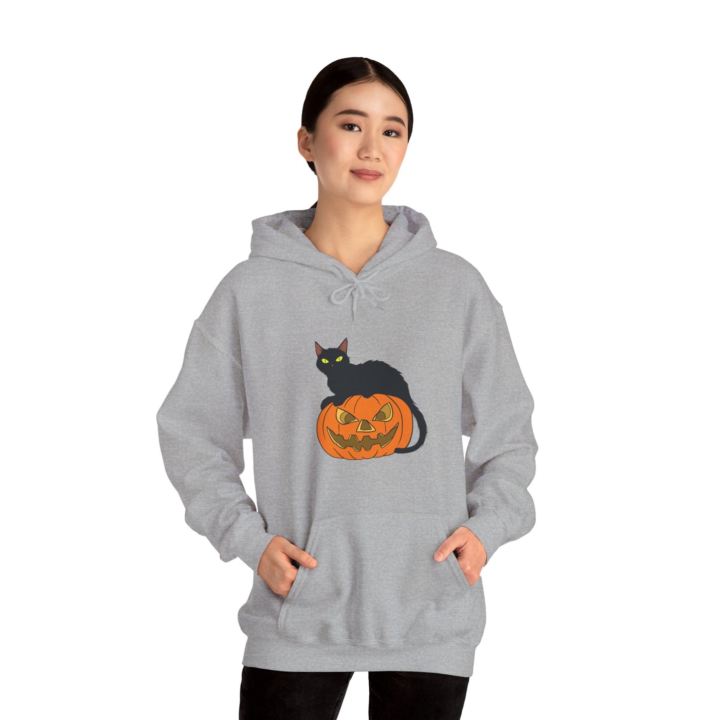 Spooky Pumpkin Cat Hoodie