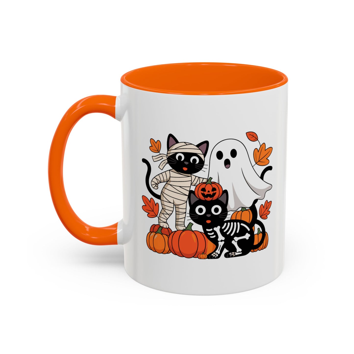 Spooky Cat & Ghost Mug
