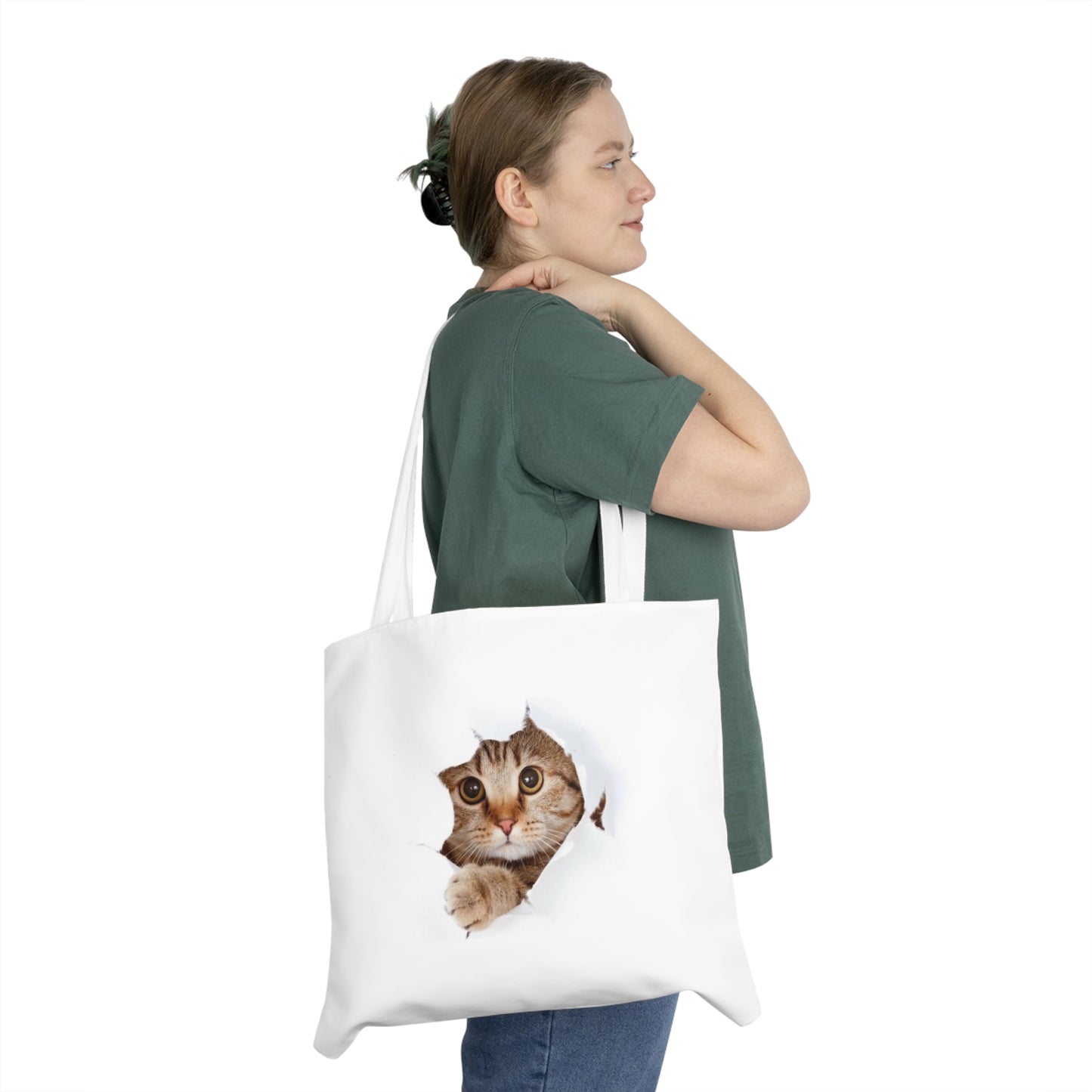 Shoulder Tote Bag Cute Cat