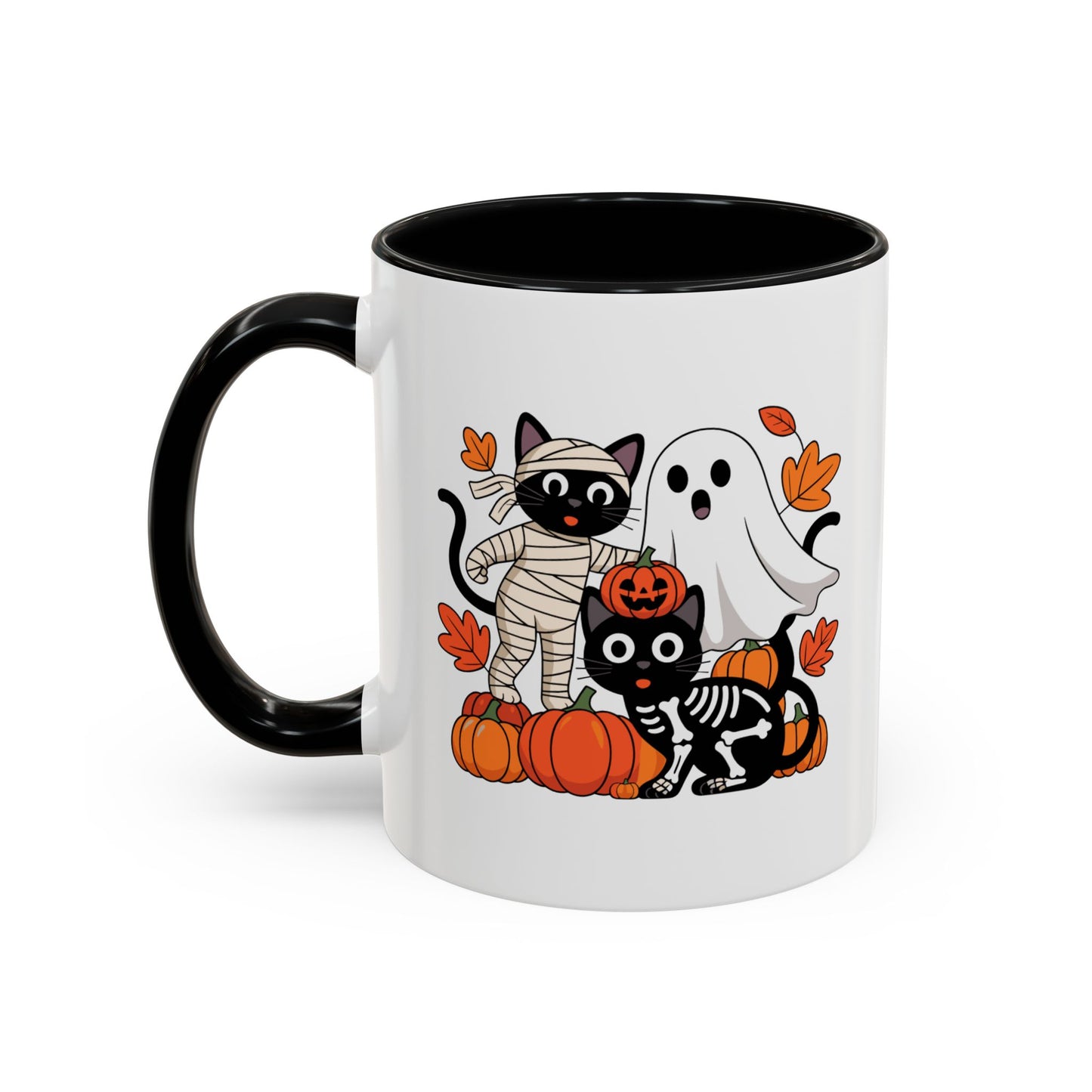 Spooky Cat & Ghost Mug