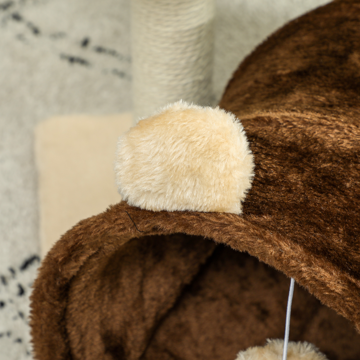 Cat Tree with Tunnel, Scratching Post & Bed