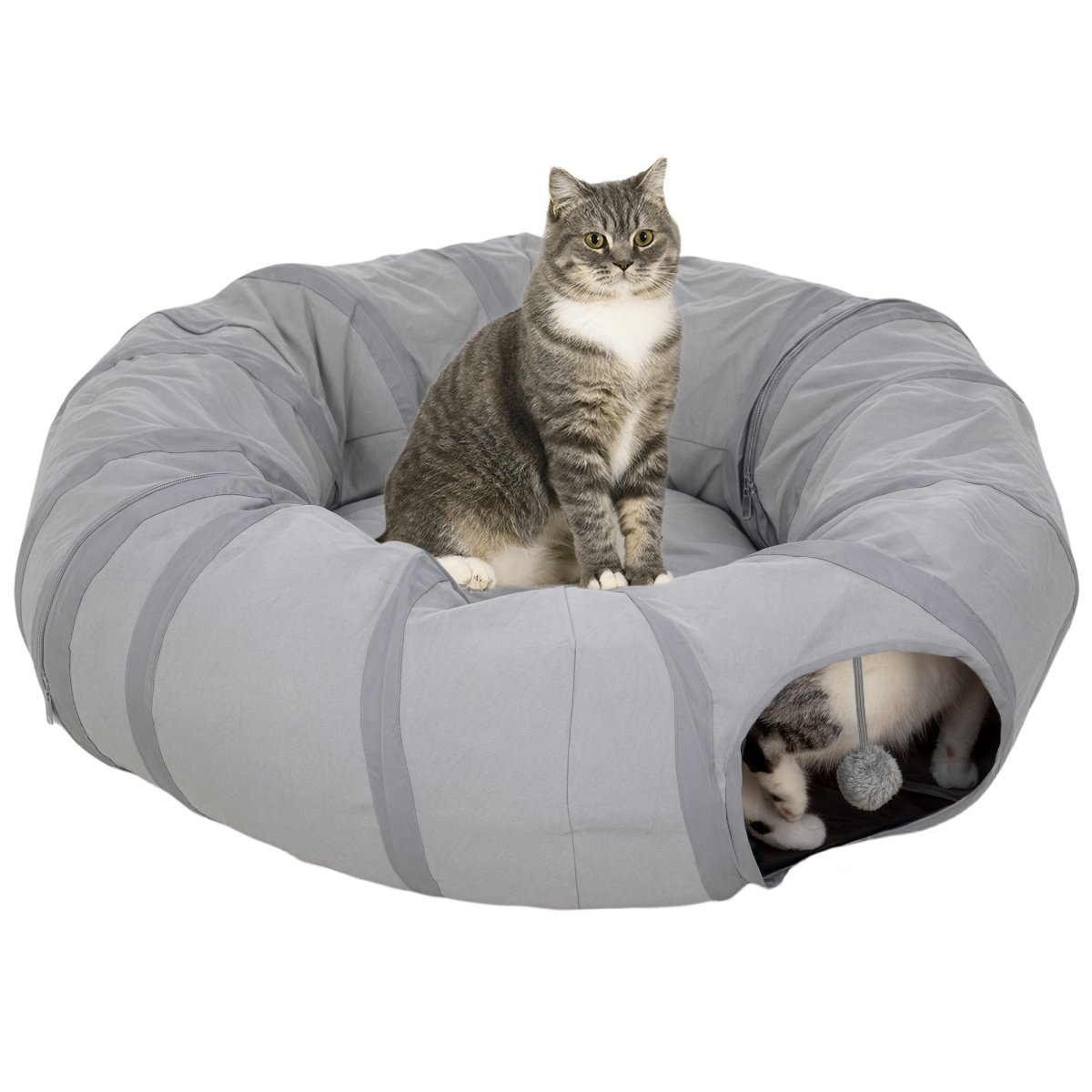 2-in-1 Cat Tunnel Bed