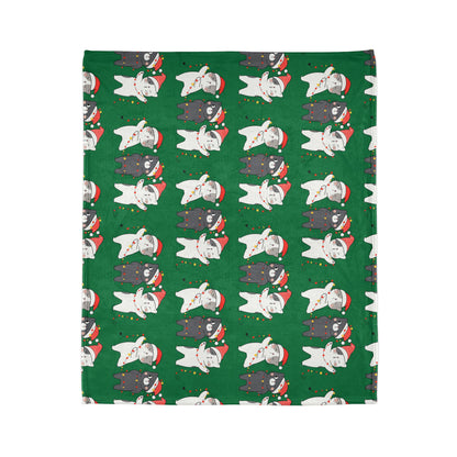 Festive Cat Christmas Blanket