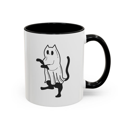 Ghost Cat Halloween Mug
