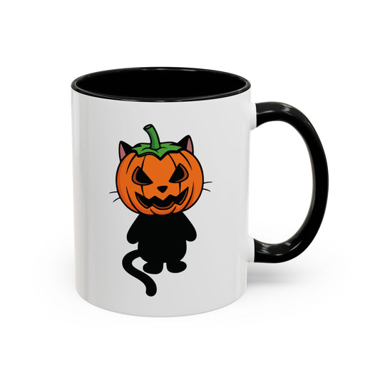 Halloween Pumpkin Cat Mug