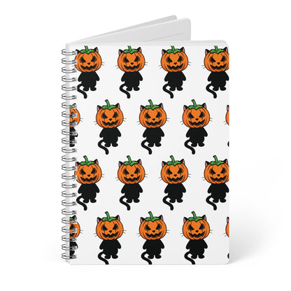 Halloween Cat & Pumpkin Notebook