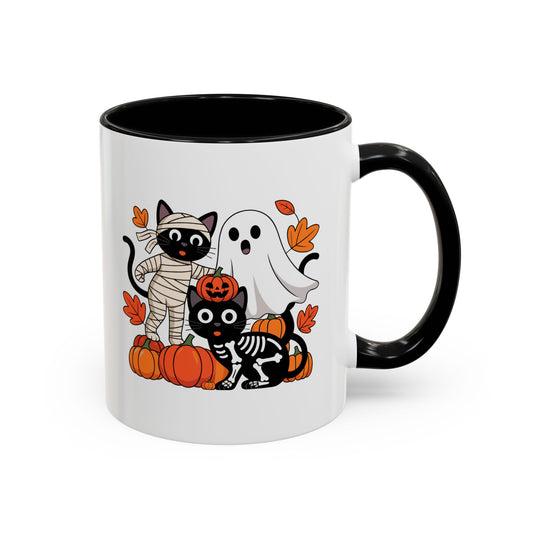 Spooky Cat & Ghost Mug