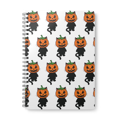 Halloween Cat & Pumpkin Notebook
