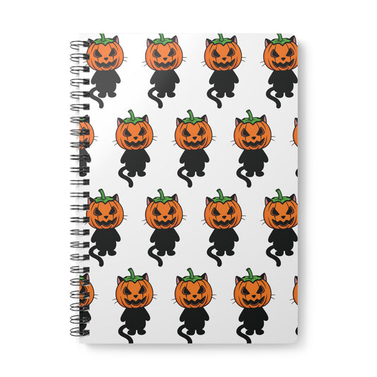 Halloween Cat & Pumpkin Notebook