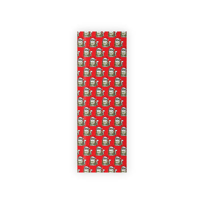Angry Christmas Cat Wrapping Paper Roll