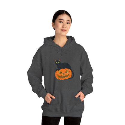 Spooky Pumpkin Cat Hoodie