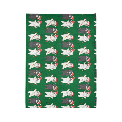Festive Cat Christmas Blanket