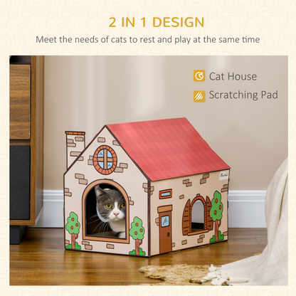 The Scratch Cottage Cat Playhouse