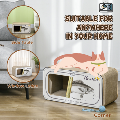 Cat Scratcher Tuna Tin Bed