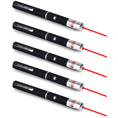 5-Pack Red Laser Pointer Pens for Cats