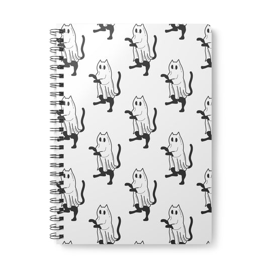 Spooky Ghost Cat Notebook