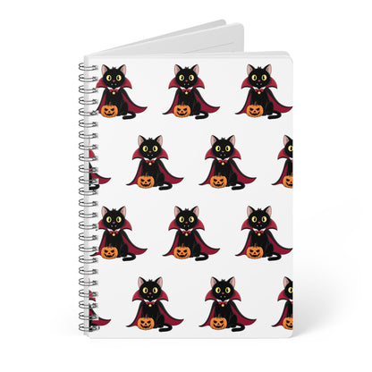 Spooky Vampire Cat Notebook