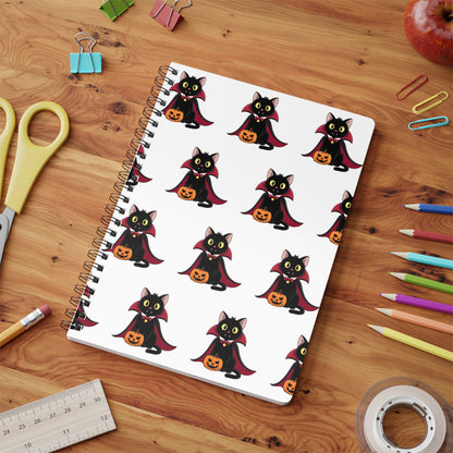 Spooky Vampire Cat Notebook