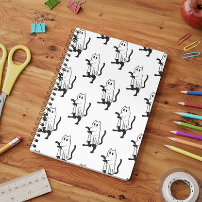 Spooky Ghost Cat Notebook
