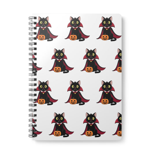 Spooky Vampire Cat Notebook