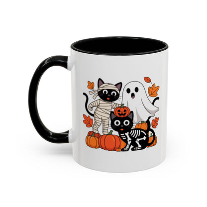 Spooky Cat & Ghost Mug