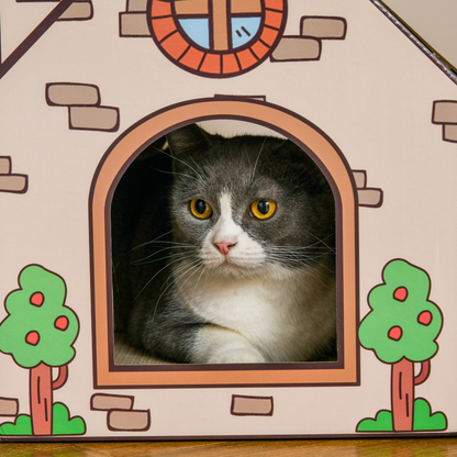The Scratch Cottage Cat Playhouse