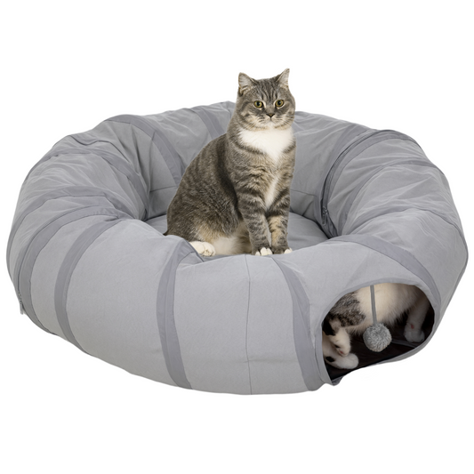 2-in-1 Cat Tunnel Bed