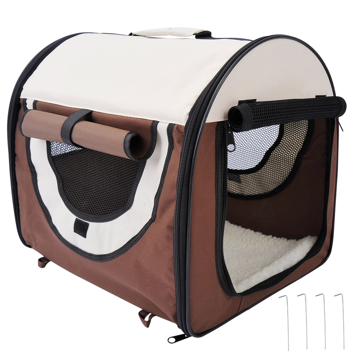 Cosy Cat Carrier - Foldable Fabric Travel Crate