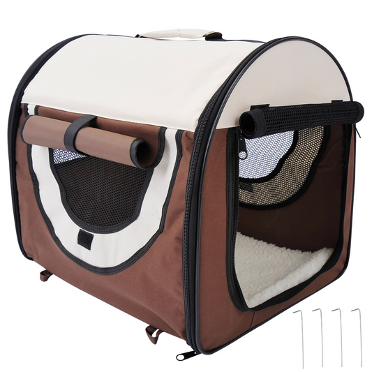 Cosy Cat Carrier - Foldable Fabric Travel Crate
